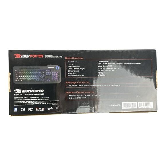 New iBUYPOWER ARES M2 Gaming Keyboard - Picture 2 of 3